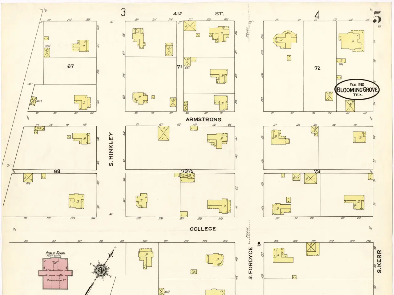 The image shows a map of the city of San Antonio, Texas, with the Blooming Grove School District...