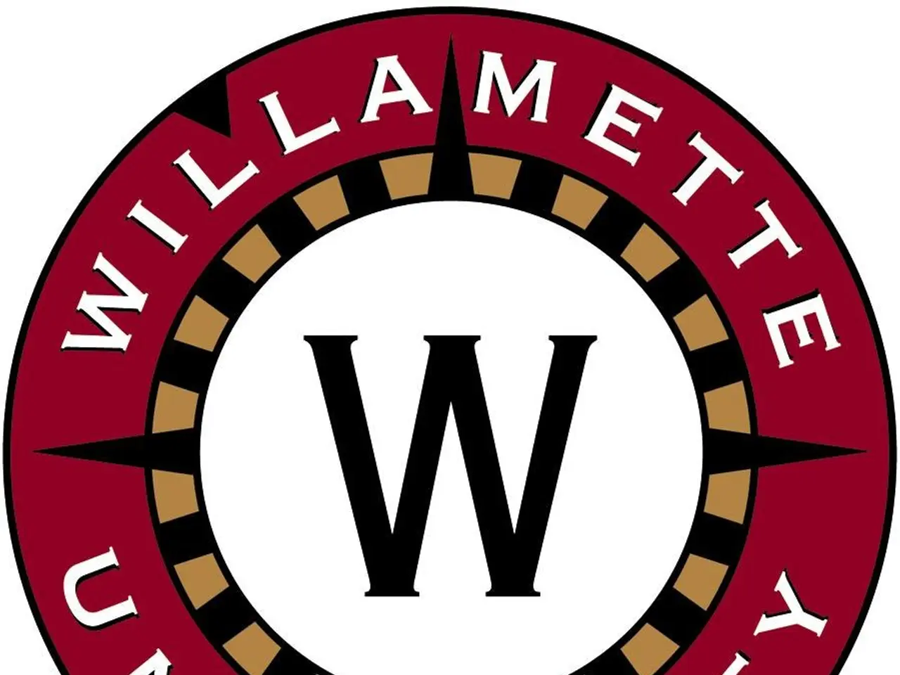 The image shows the Williamette University MBA logo, which consists of a white background with the...