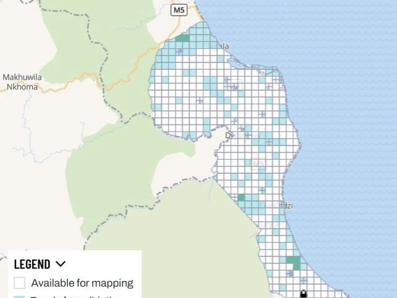 The image shows a map of the city of Nairobi, Kenya, with text indicating the location of the...