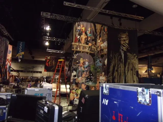 In this picture we can see a closed area in which many things are kept.