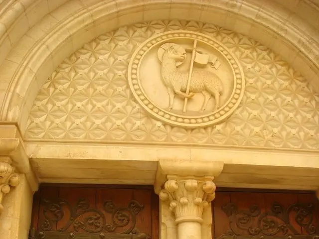 It is the entrance of a building and there are two doors to enter into the building and they are...