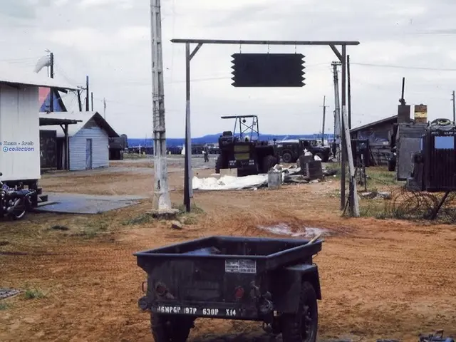 This image consists of two bikes and a cabin. In the middle, there is a trolley. At the bottom,...