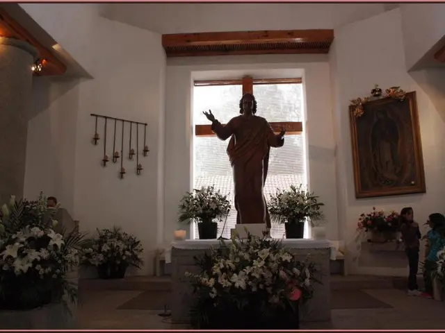 In this image we can see there is an inside view of the building. And there are kids standing on...