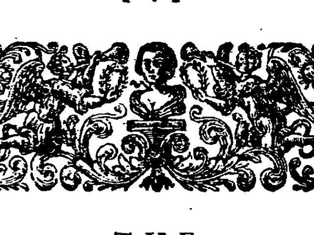 The image shows a black and white drawing of a floral design with the words "The Book of Hours"...