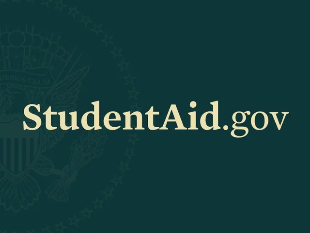 The image shows the Student Aid.gov logo on a green background with the text "Student Aid" in white...