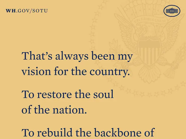 The image shows a poster with a quote from President Joe Biden that reads, "That's always been my...