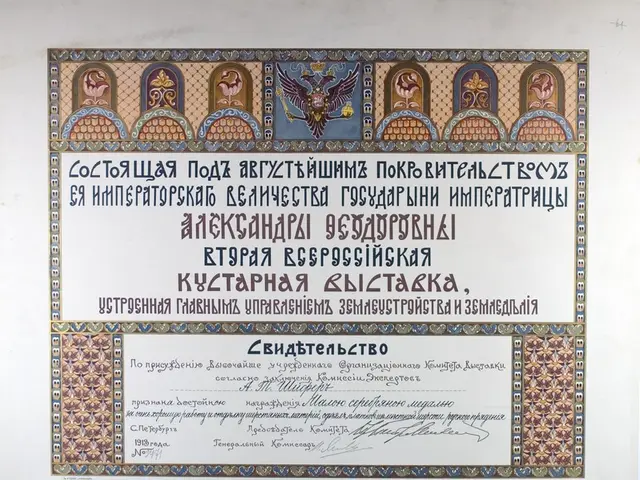 The image shows a certificate issued by the Russian government on a white background. The...