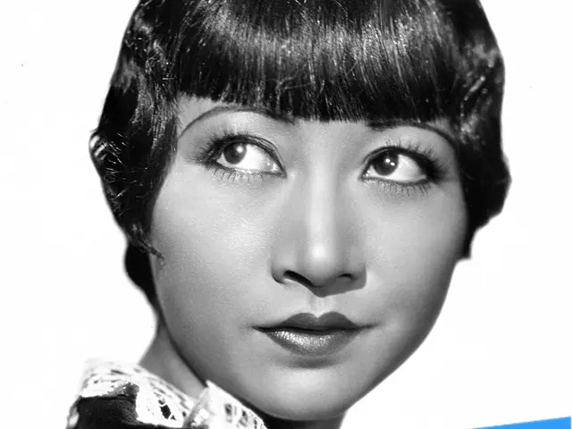 The image shows a black and white portrait of a woman with the words "I Love Women's History"...