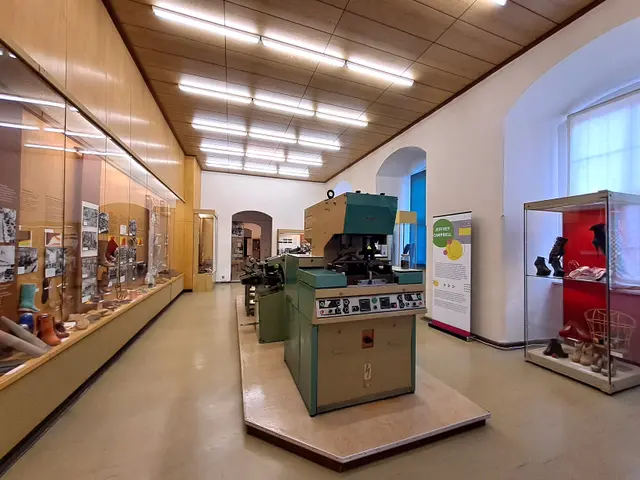 The image shows a room filled with lots of different types of equipment, including a machine on the...