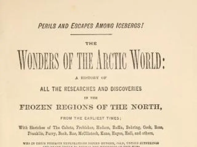 The image shows an old book with the title "The Wonders of the Arctic World: A History of All the...