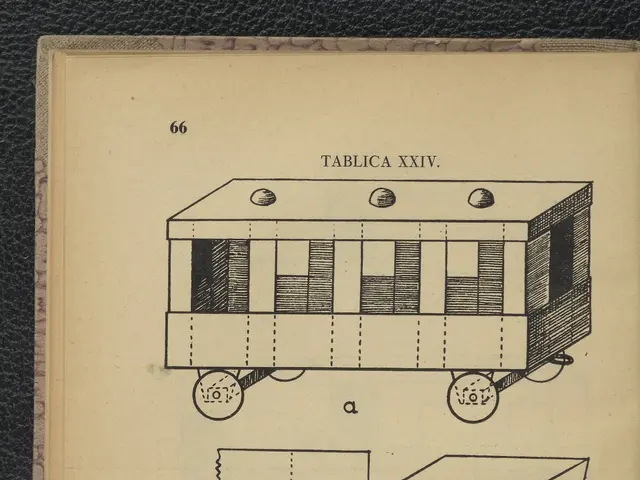 The image shows an old book with a drawing of a boat on it. The boat is drawn in detail, with its...