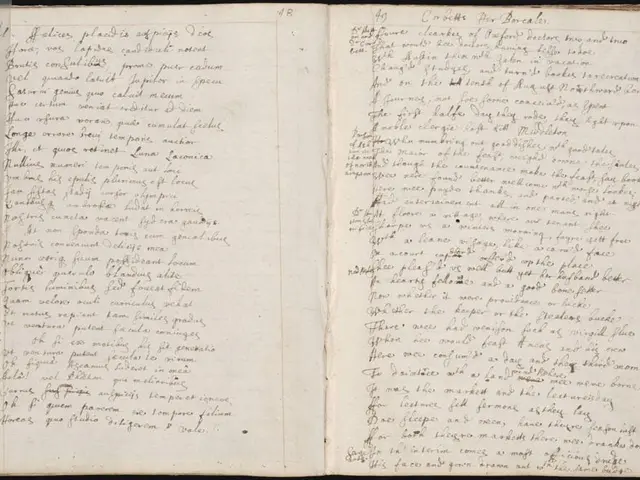 There is an open book on which something is written.