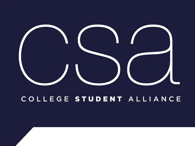 The image shows the College Student Alliance (CSA) logo, which consists of white text on a blue...