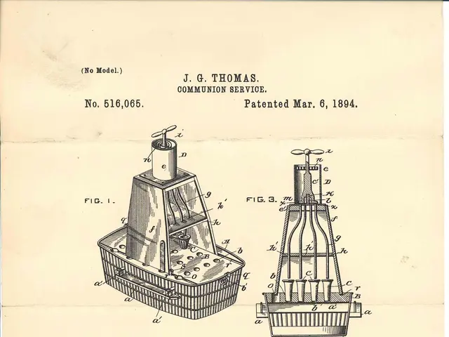 The image shows a page from a book with a drawing of a device on it. The device appears to be a...