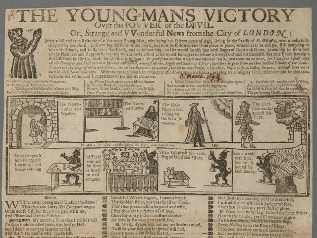 The image shows a paper with text and pictures depicting the young man's victory. The paper is...