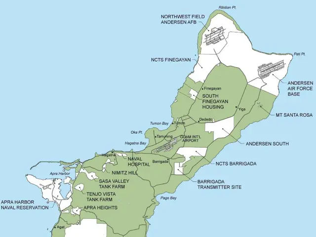 The image shows a poster of a map of the island of New Zealand, with text, numbers, and symbols...