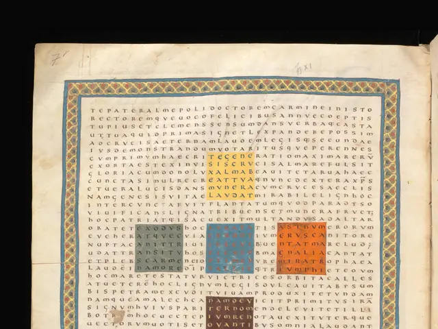 The image shows an open book with a crossword puzzle on it. The book is filled with text and...