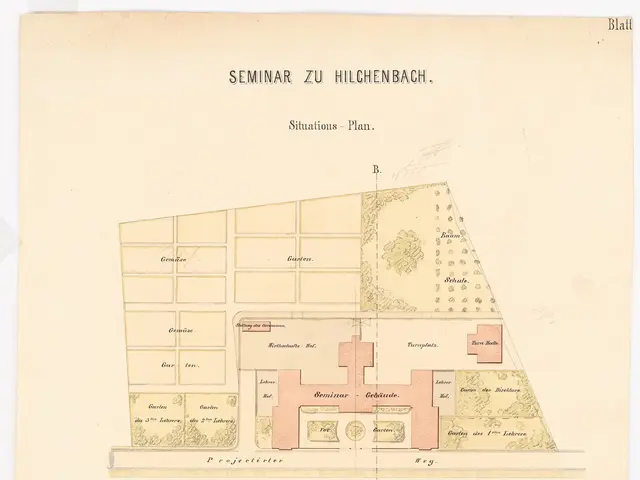 The image shows a plan of a building with a lot of buildings on it, which is the site plan for the...